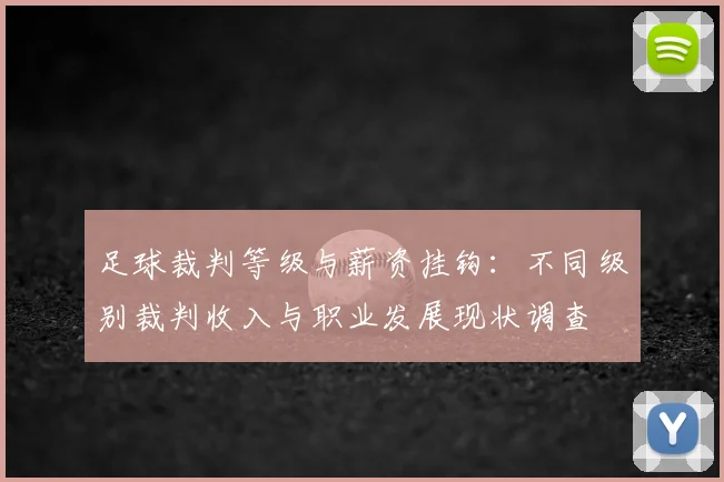 足球裁判等级与薪资挂钩：不同级别裁判收入与职业发展现状调查